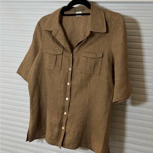 Tommy Bahama Short Sleeve Button-up Linen Shirt